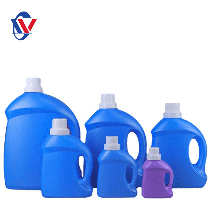 Bottiglia di detergente per bucato di plastica